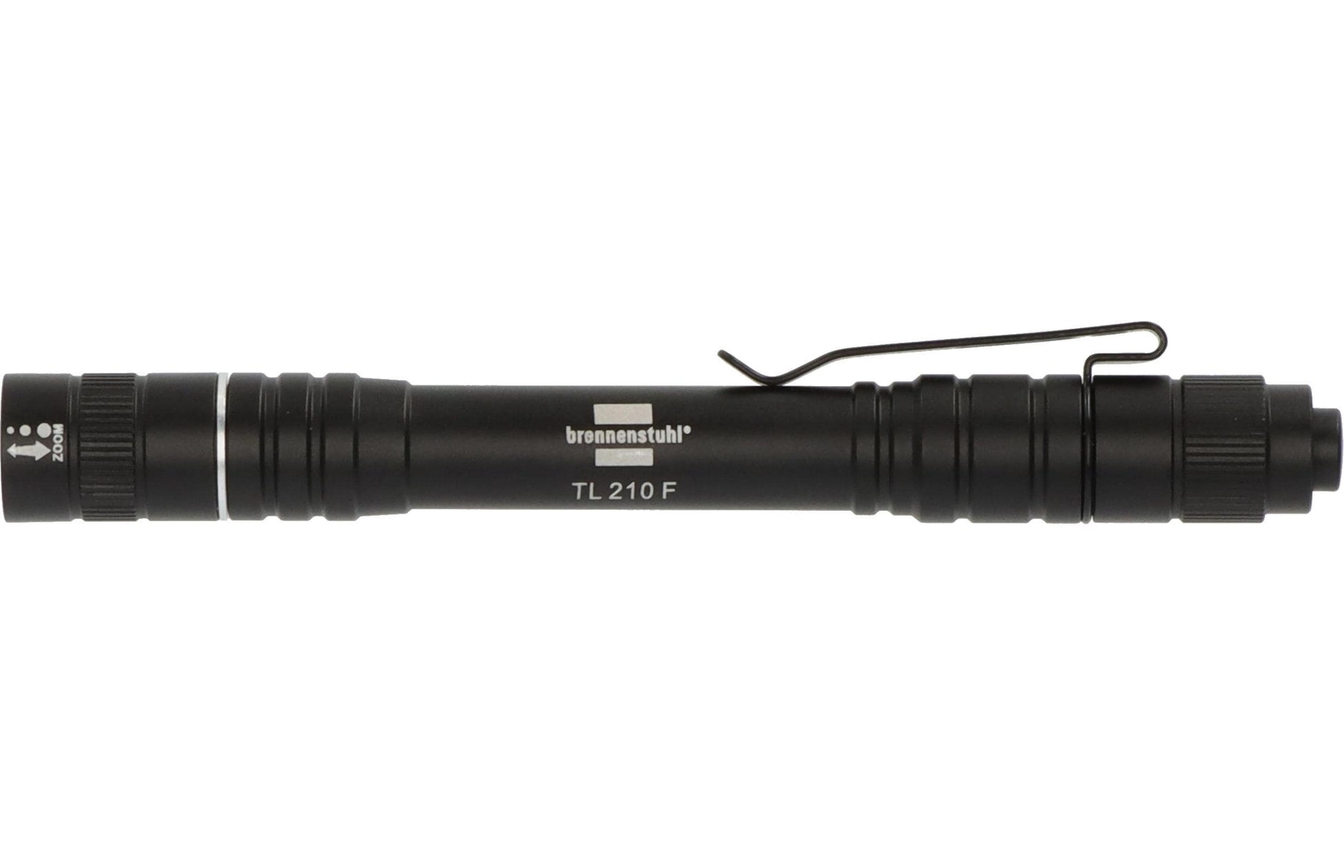 Brennenstuhl Taschenlampe TL 210F – 180 lm, 50 m, IP44, 4 Modi – Schwarz