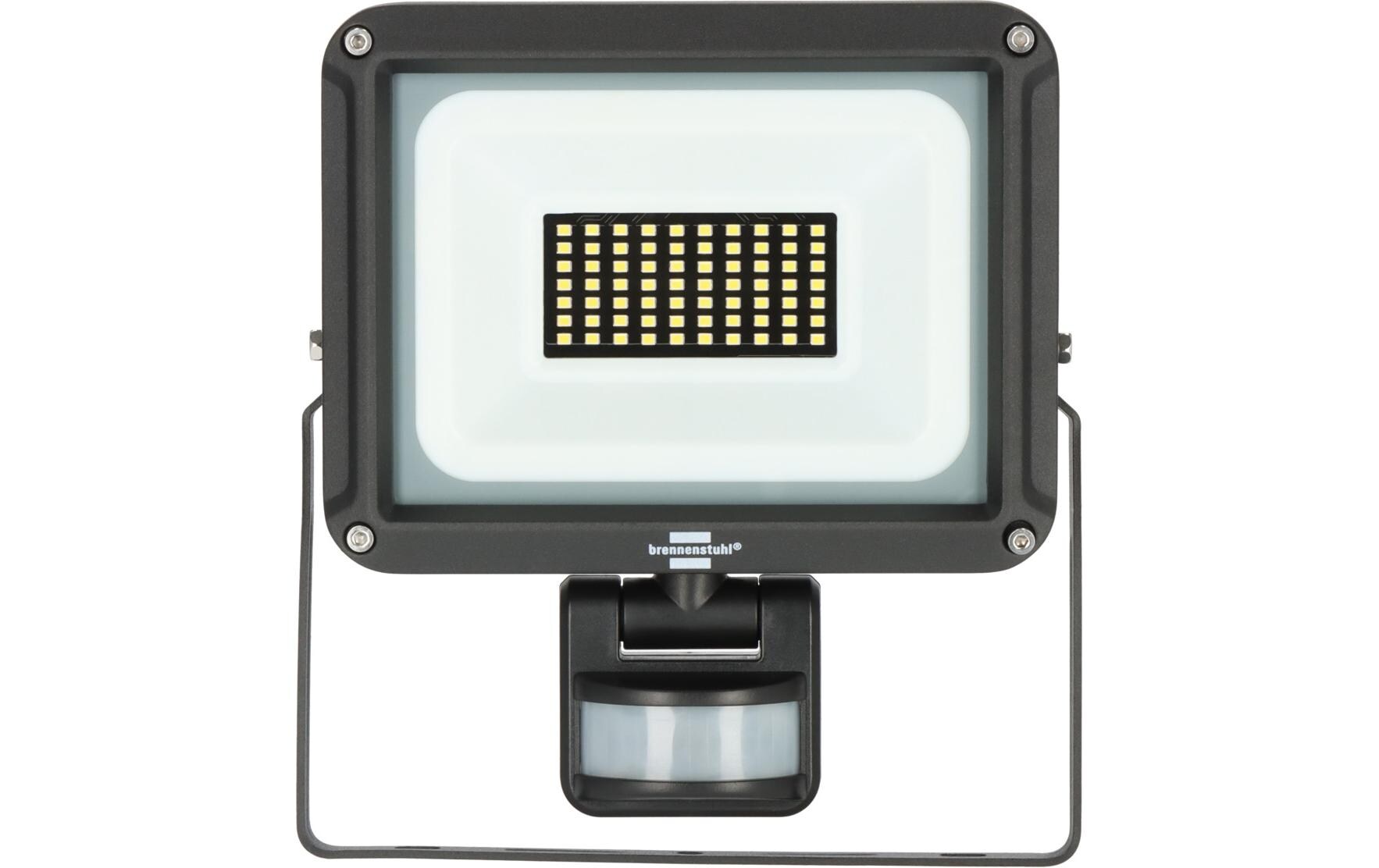Brennenstuhl Aussenwandleuchte – 6500 K – IP65 – Netzbetrieb – mit Bewegungsmelder – Schwarz – Metall