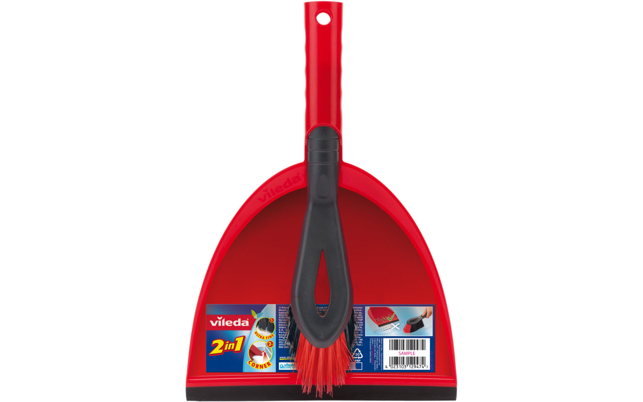Vileda Superfeger-Set – 34,6 cm, Kunststoff, Rot, Aufhängeloch