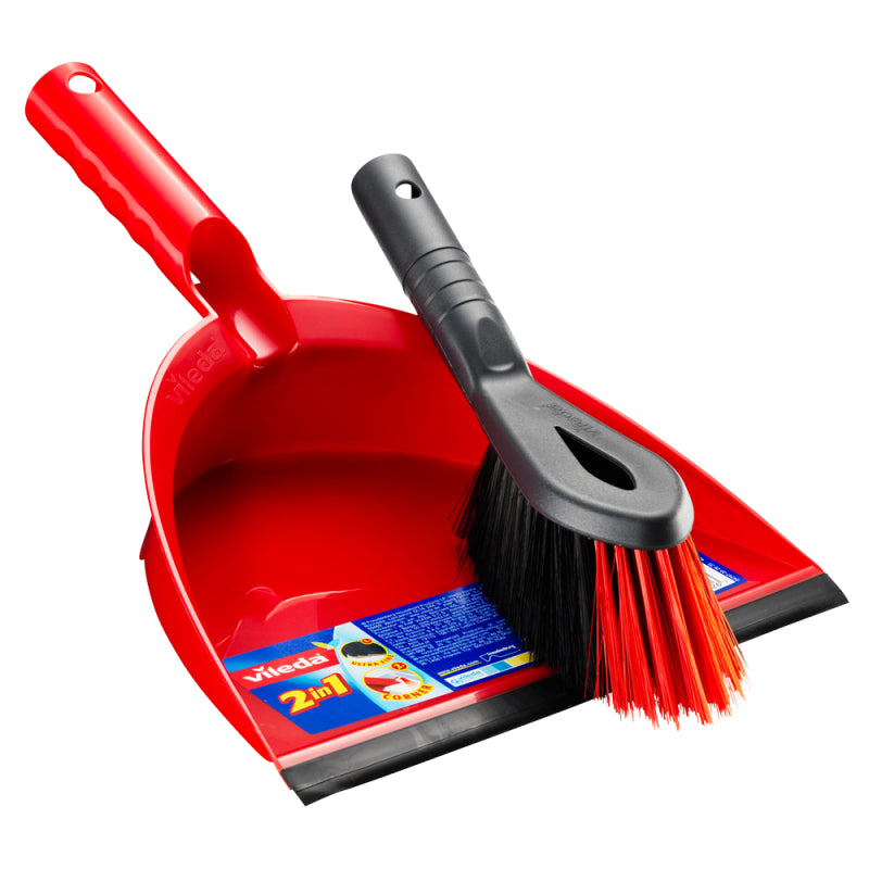 Vileda Superfeger-Set – 34,6 cm, Kunststoff, Rot, Aufhängeloch