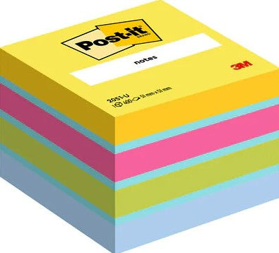 Post-it Haftnotizen Würfel – 51×51 mm – Mehrfarbig, 400 Blatt, PEFC