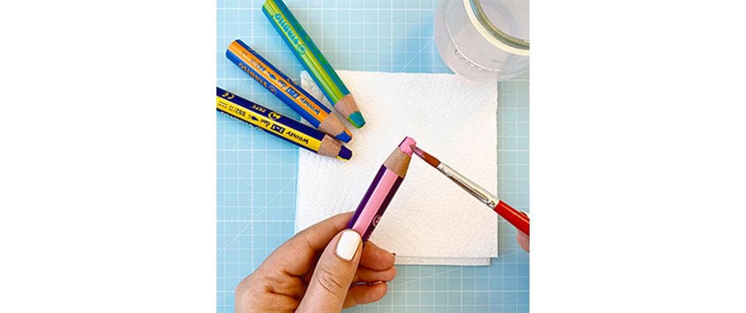 STABILO Buntstifte Woody 3 in 1 Duo – 3-in-1, Minen-Ø 10,0 mm, 5 Stifte, mit Spitzer