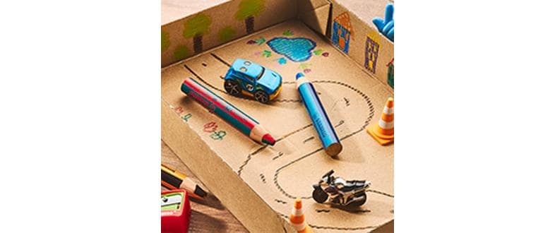STABILO Buntstifte Woody 3 in 1 Duo – 3-in-1, Minen-Ø 10,0 mm, 5 Stifte, mit Spitzer