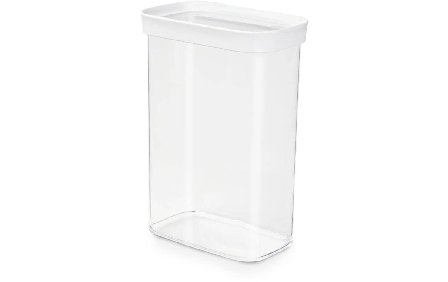 EMSA Optima – Vorratsdose 2,2 l, 16 × 9,9 × 23,8 cm, Kunststoff (MS/TPE), Transparent