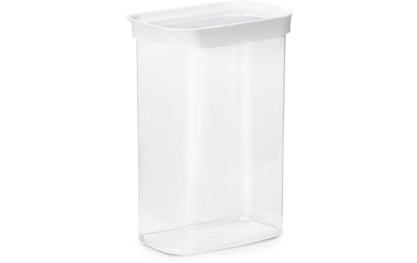 EMSA Optima – Vorratsdose 2,2 l, 16 × 9,9 × 23,8 cm, Kunststoff (MS/TPE), Transparent