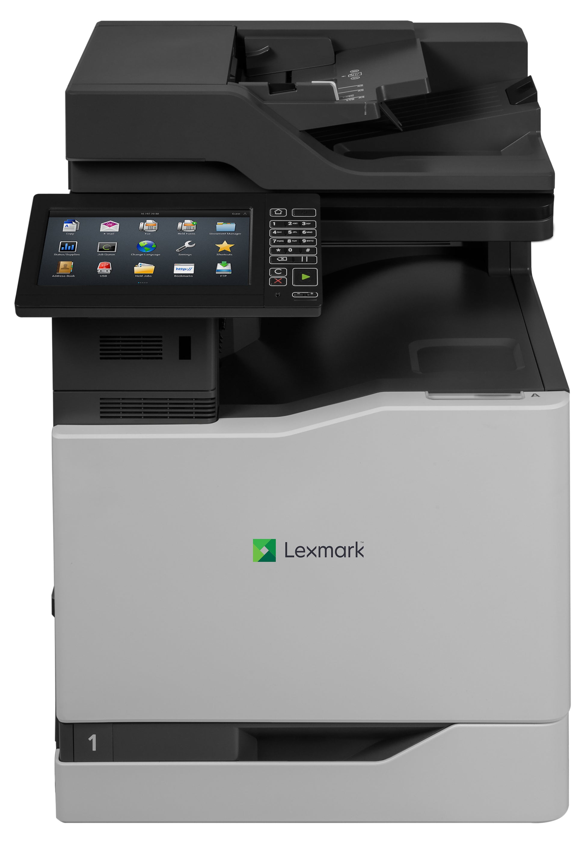 Lexmark CX825de – Farblaser-Multifunktionsdrucker, A4, 4-in-1, Duplex, ADF, WLAN/LAN, Touchscreen