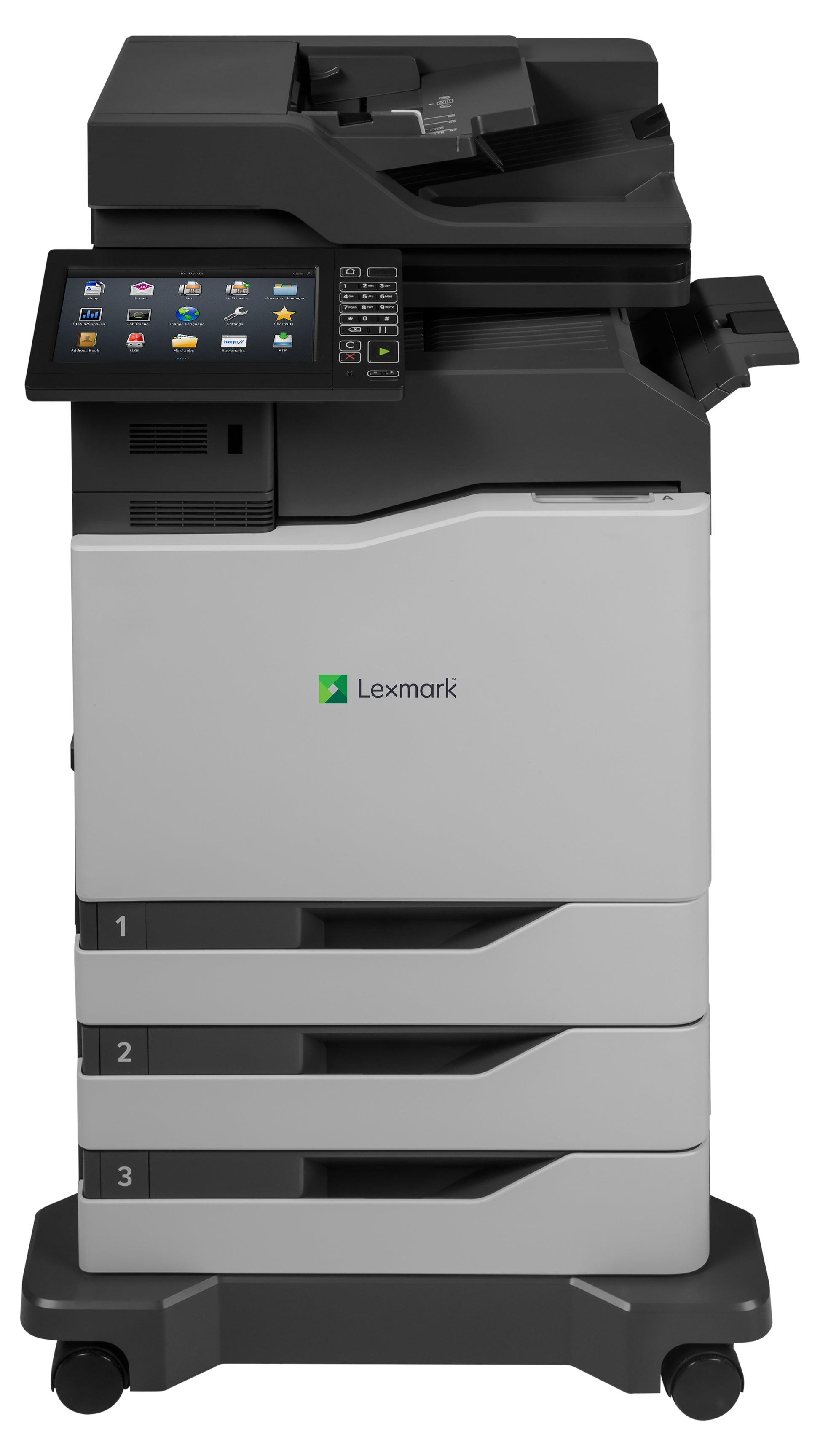 Lexmark CX860DTFE – Farblaser-Multifunktionsdrucker, A4, 4-in-1, Duplex, ADF, WLAN/LAN, Touchscreen