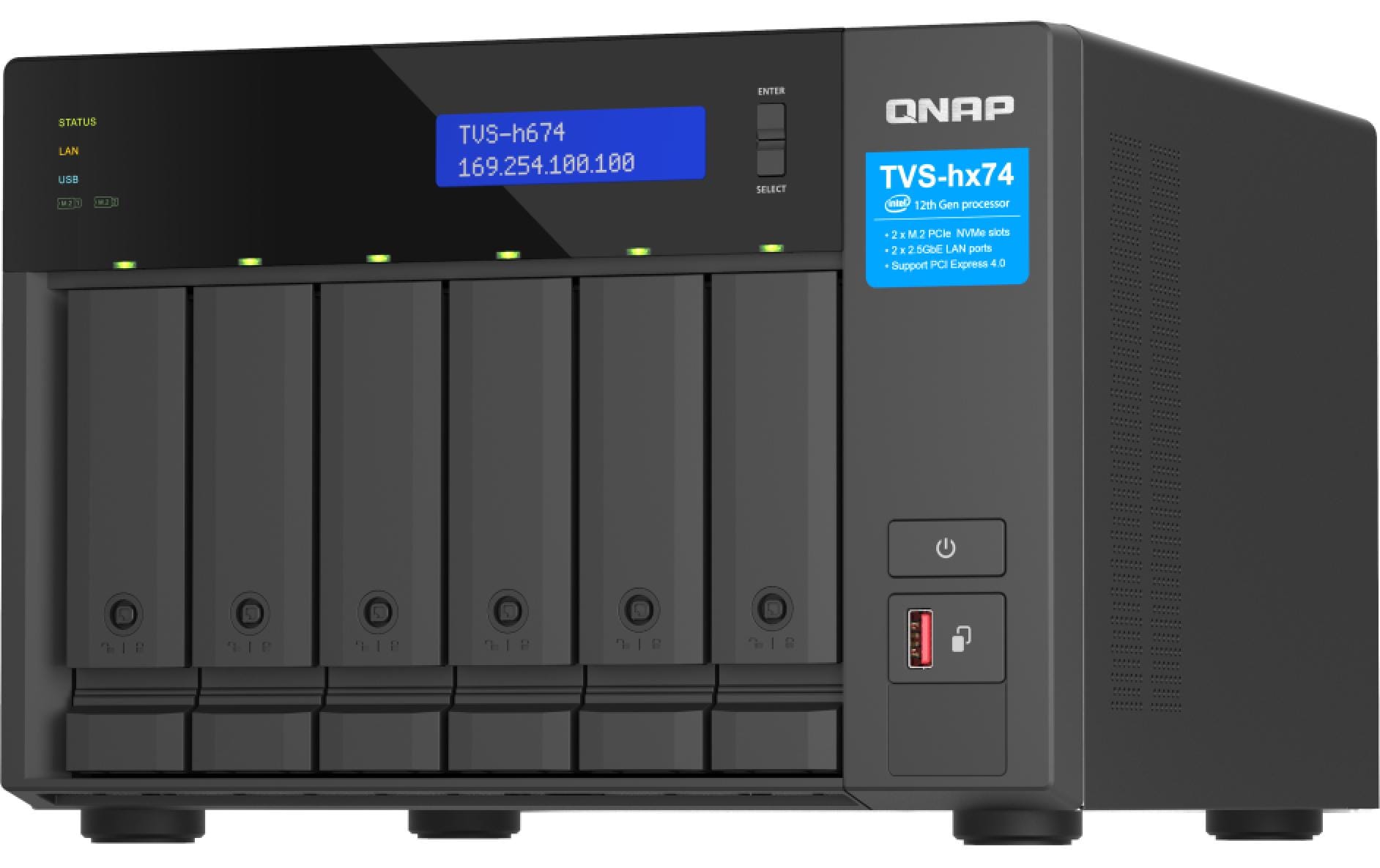 QNAP TVS-h674-i5-32G Speichergerät – 6 Bay