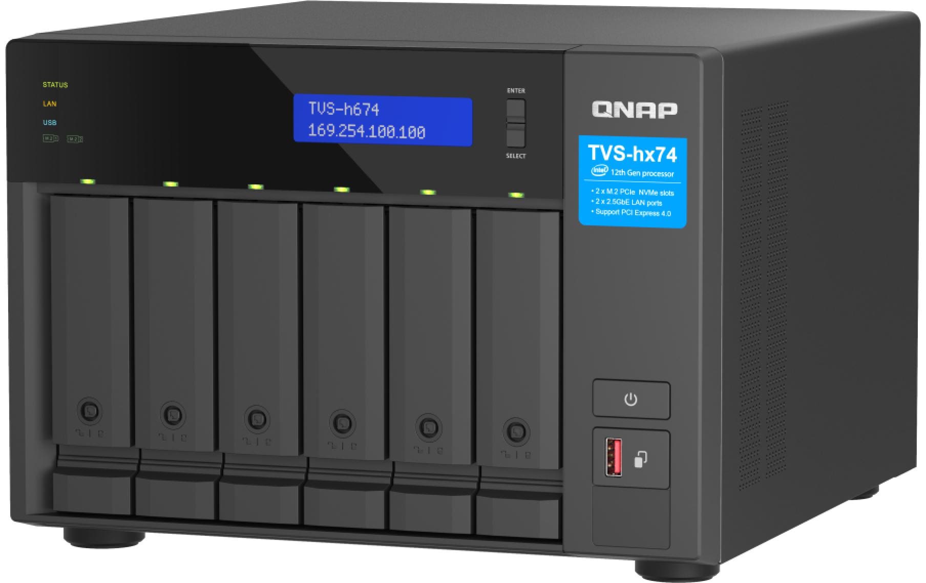 QNAP TVS-h674-i5-32G Speichergerät – 6 Bay