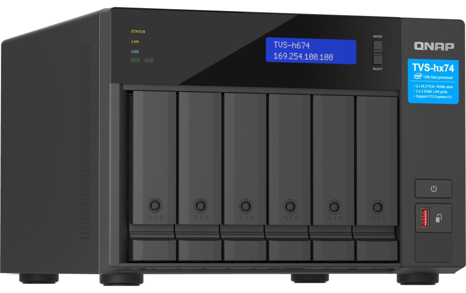 QNAP TVS-h674-i5-32G Speichergerät – 6 Bay
