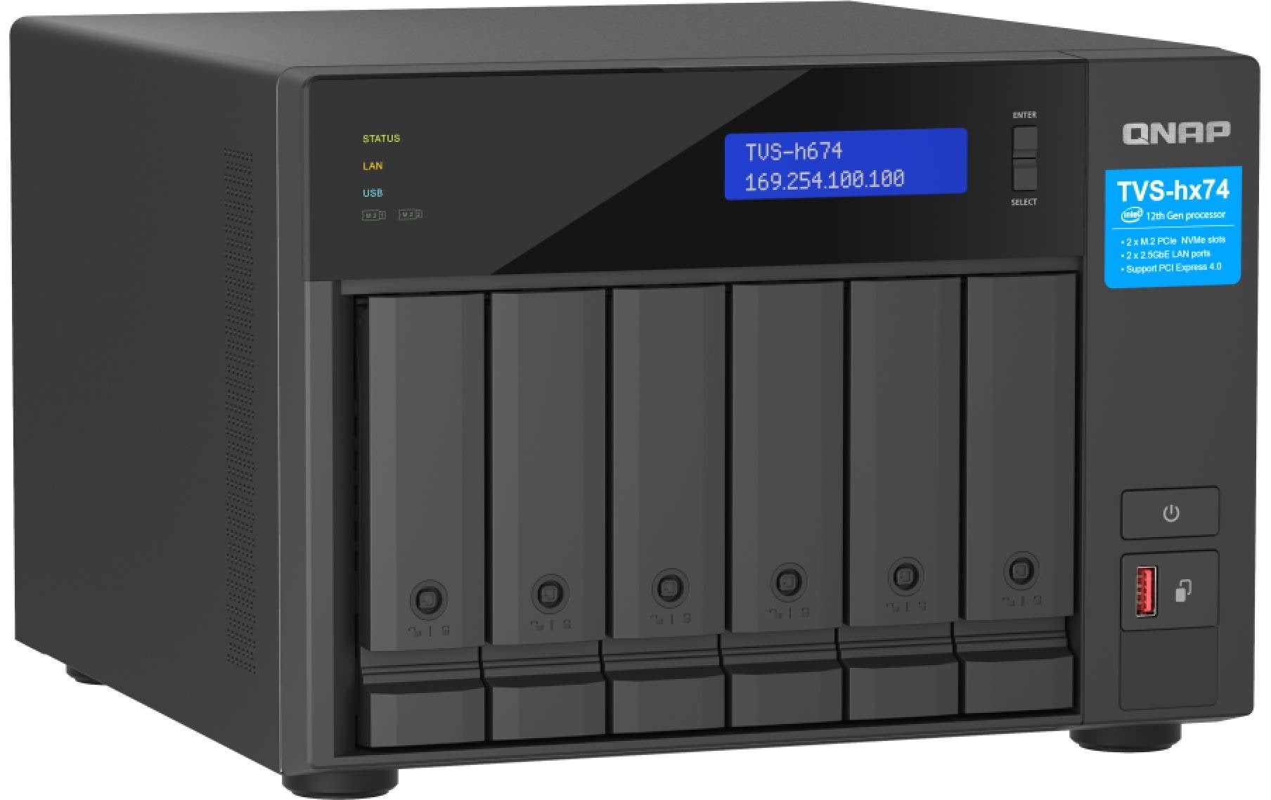 QNAP TVS-h674-i5-32G Speichergerät – 6 Bay