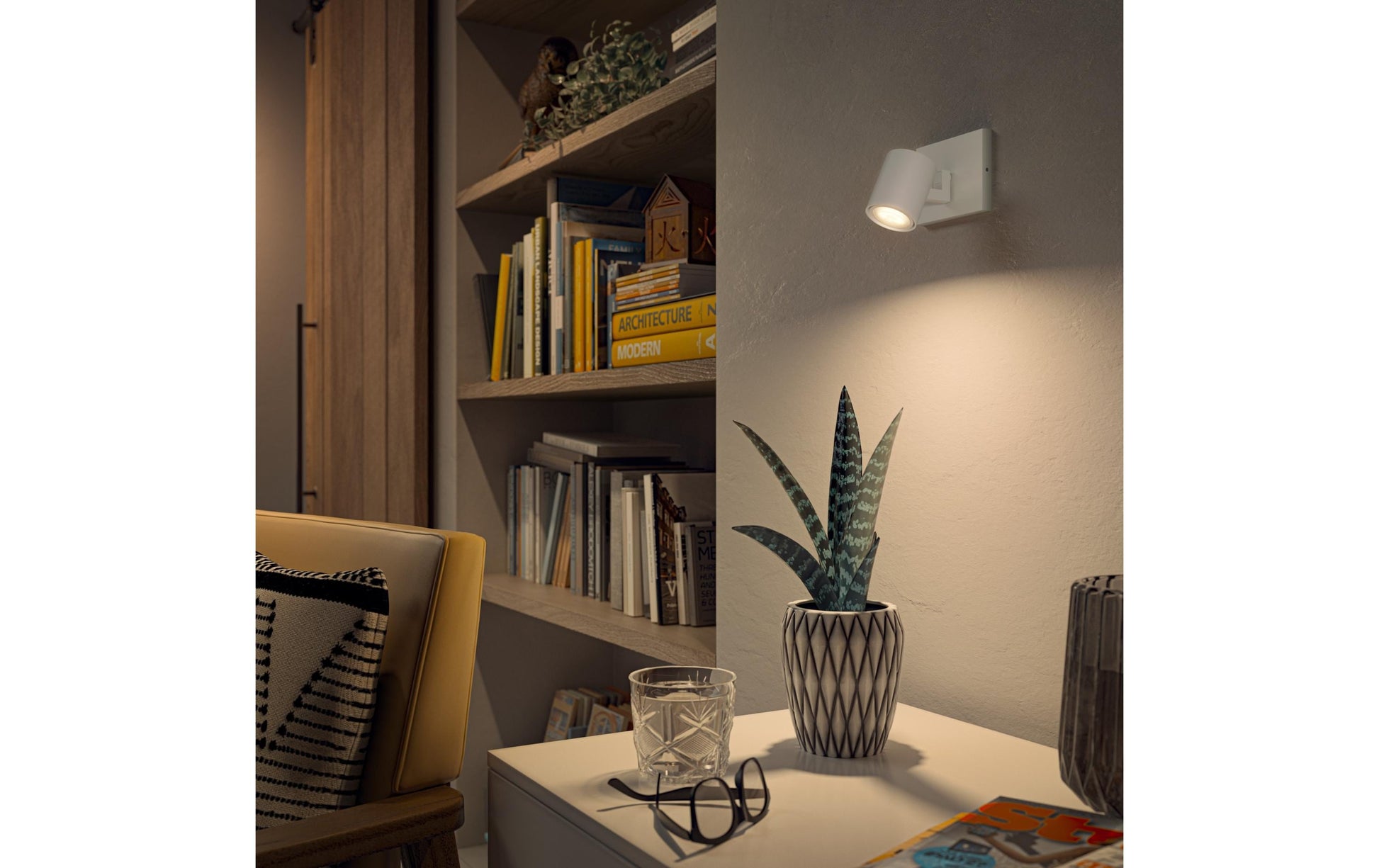 Philips Hue Einbaustrahler LED – Zigbee, dimmbar – 2'200–6'500 K – 350 lm 4,2 W – weiss