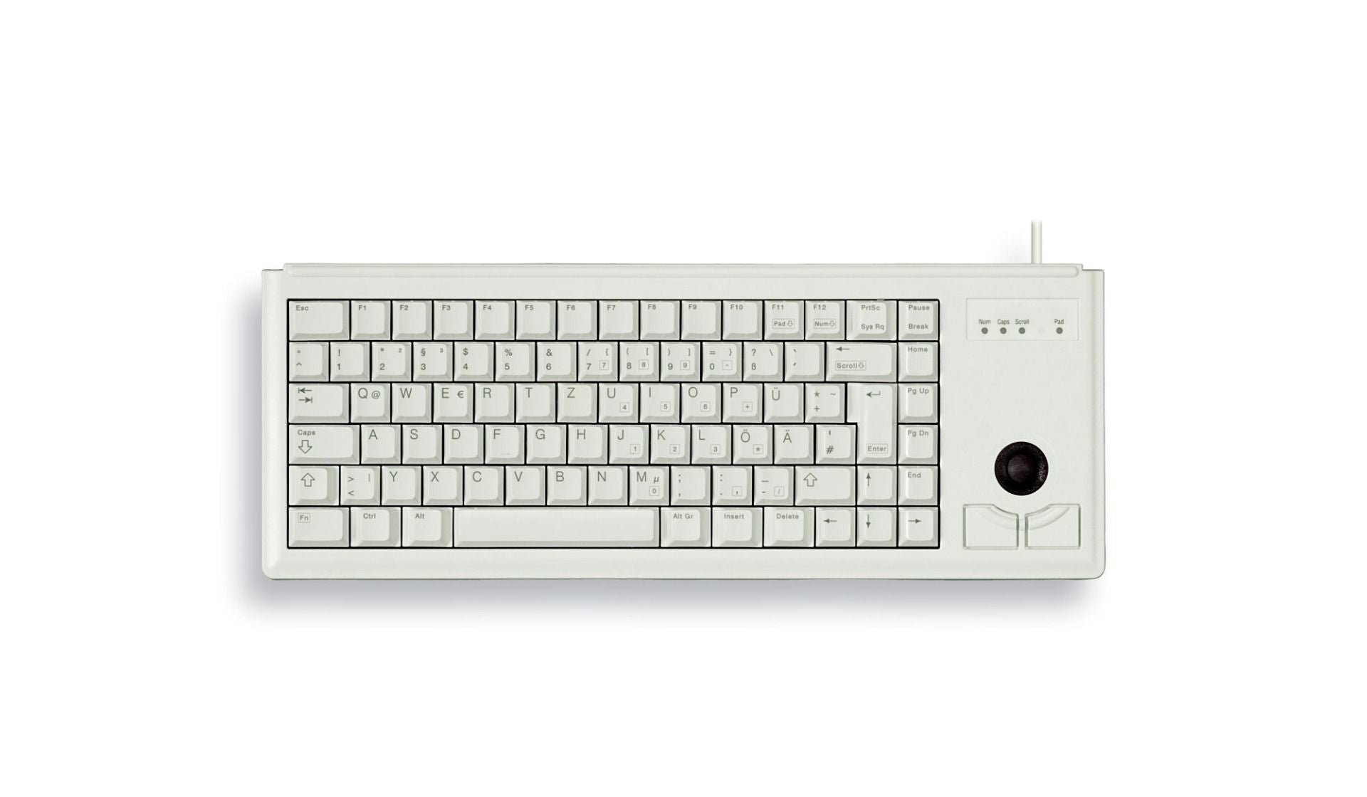 CHERRY G84-4420 – Tastatur, kabelgebunden (USB), US-Layout (EN), Grau