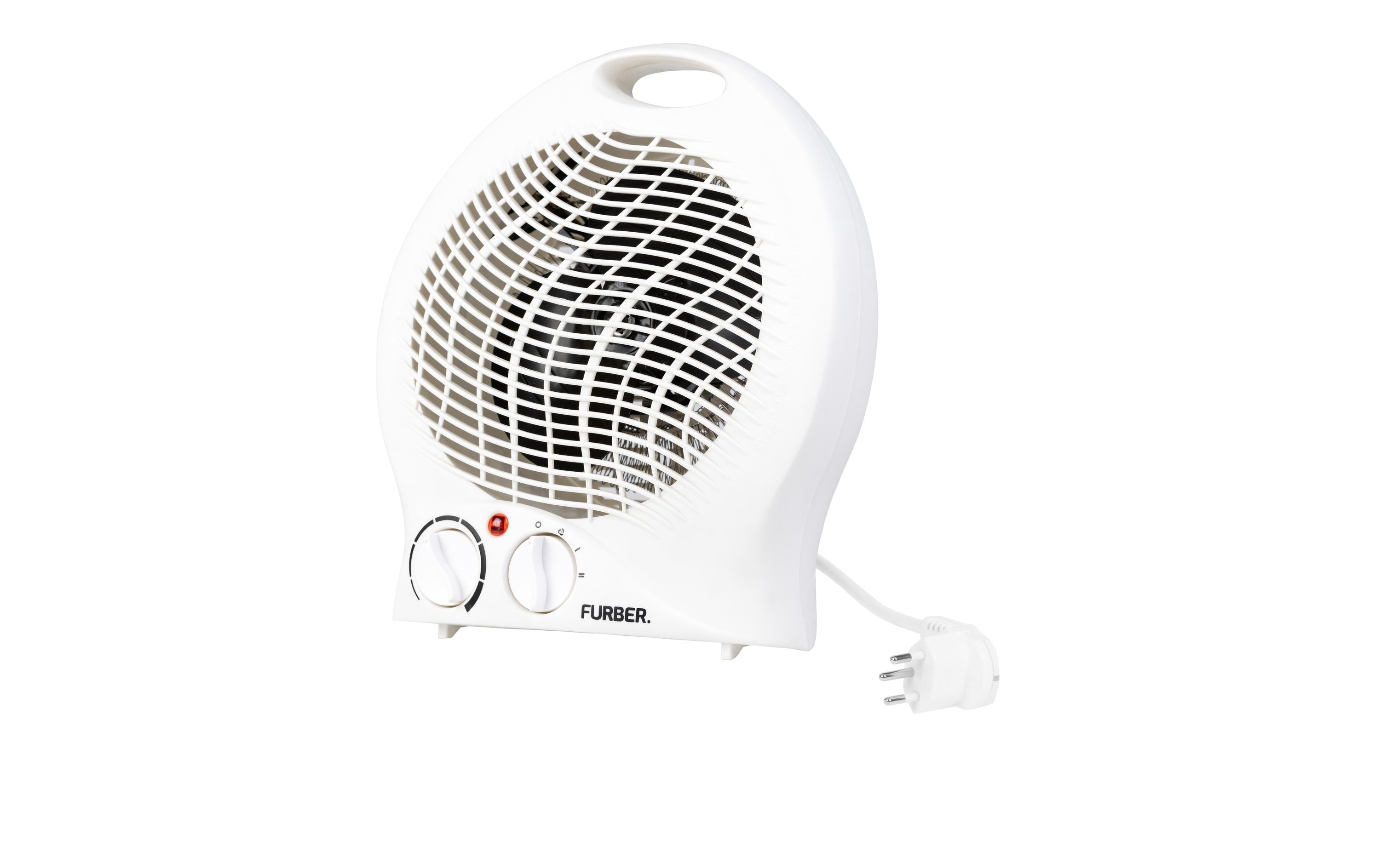 Furber Heizlüfter – 2000 W, Weiss, Thermostat, Überhitzungsschutz