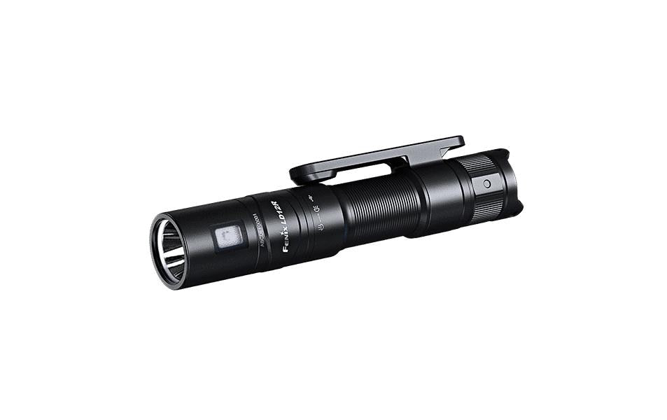 Fenix Taschenlampe LD12R – 600 lm, 186 m, IP68, Akkubetrieb, USB, 2 Stufen – Schwarz