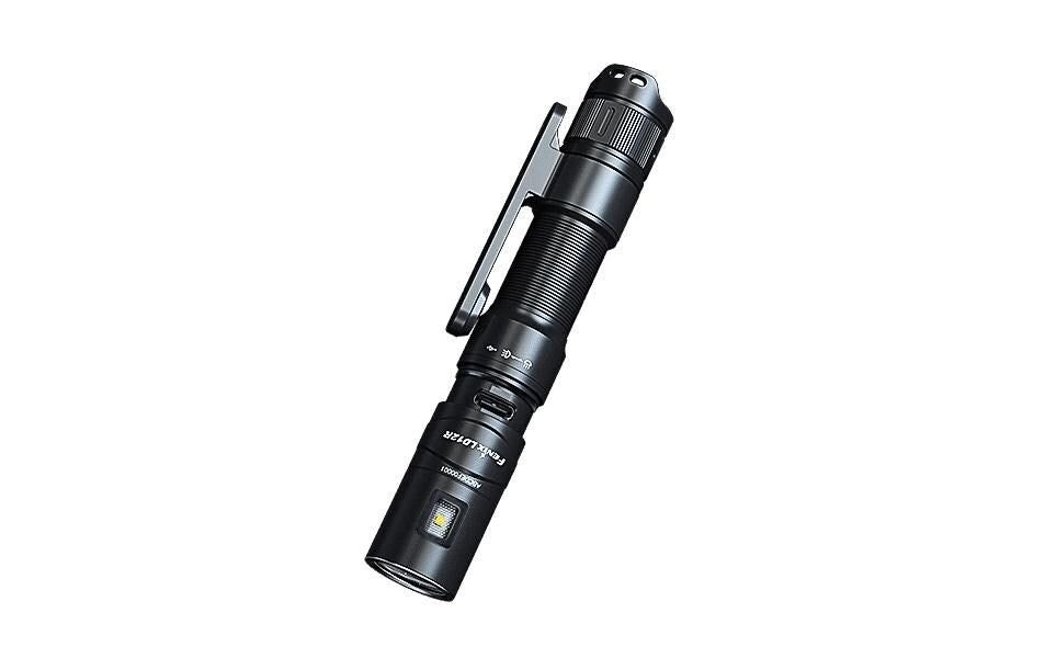 Fenix Taschenlampe LD12R – 600 lm, 186 m, IP68, Akkubetrieb, USB, 2 Stufen – Schwarz