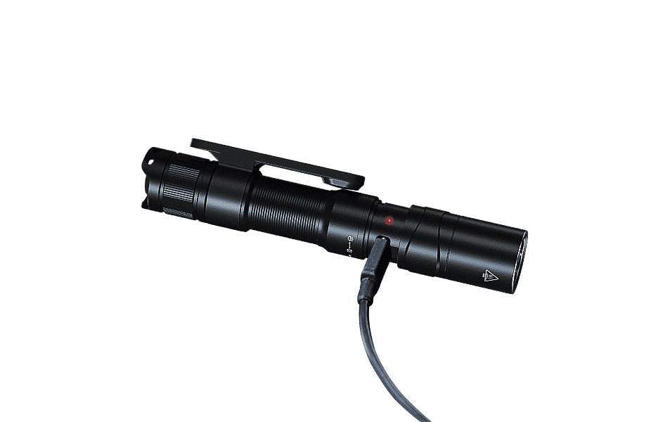 Fenix Taschenlampe LD12R – 600 lm, 186 m, IP68, Akkubetrieb, USB, 2 Stufen – Schwarz