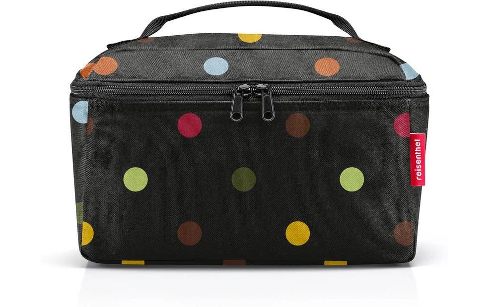 Reisenthel Necessaire Beautycase – 4 l, 27 × 18 × 17 cm – schwarz, Polyester – Dots – 1 Stk.