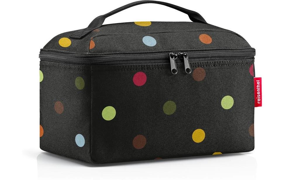 Reisenthel Necessaire Beautycase – 4 l, 27 × 18 × 17 cm – schwarz, Polyester – Dots – 1 Stk.