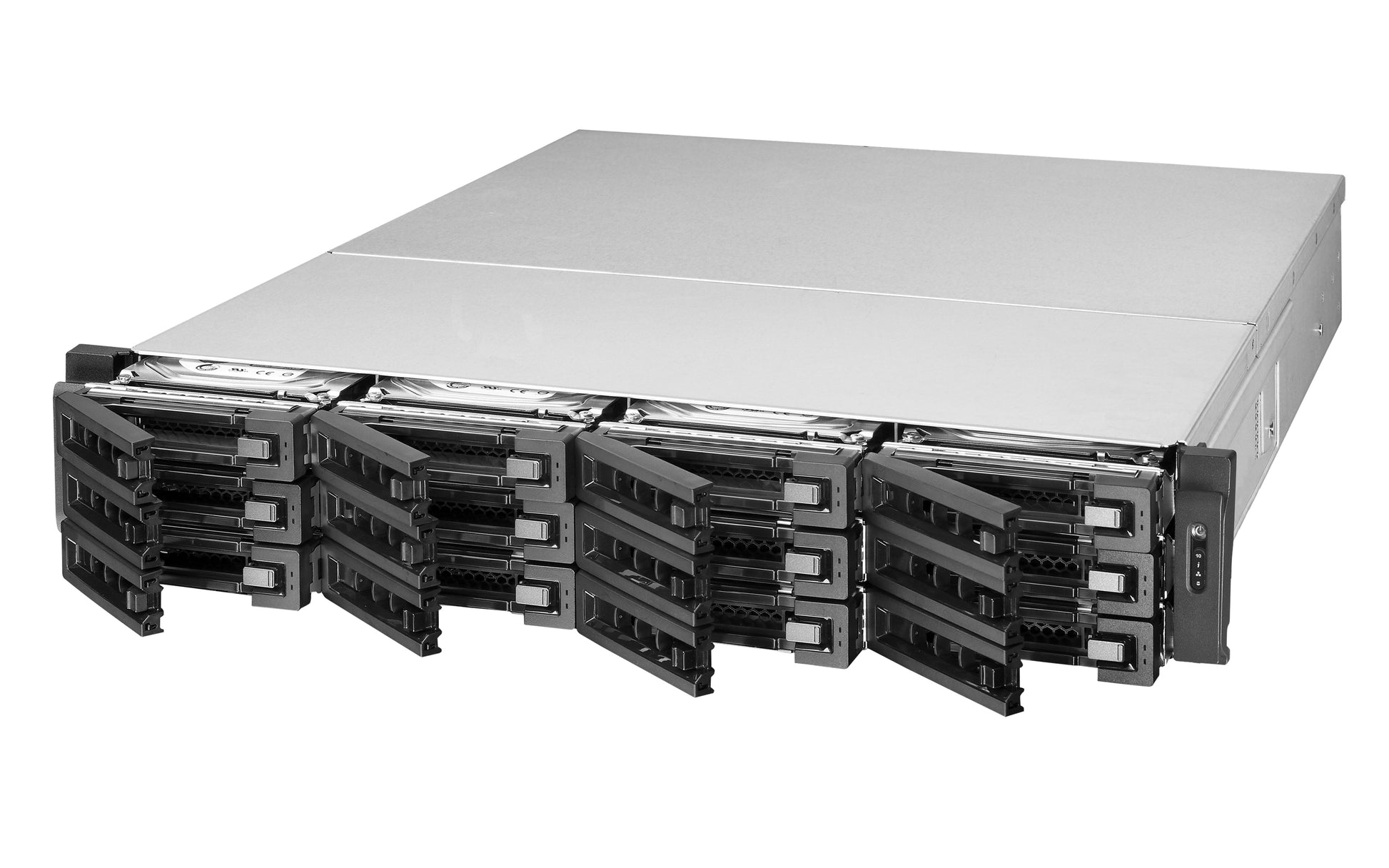 QNAP TVS-EC1280U-SAS-RP-8GE-R2 Allgemeines Speichergerät – 4× Gigabit Ethernet, 12-Bucht, 8 GB RAM