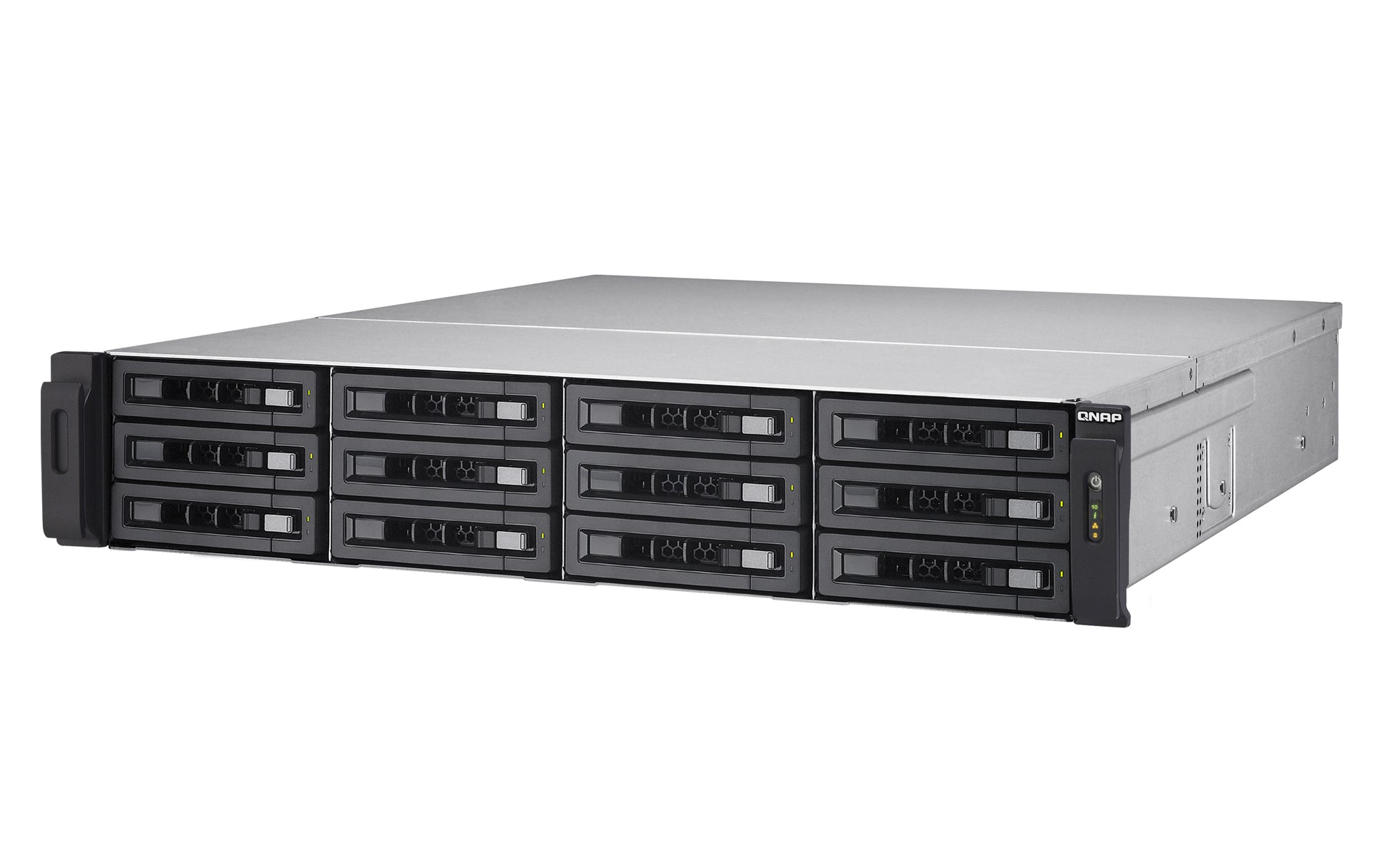 QNAP TVS-EC1280U-SAS-RP-8GE-R2 Allgemeines Speichergerät – 4× Gigabit Ethernet, 12-Bucht, 8 GB RAM