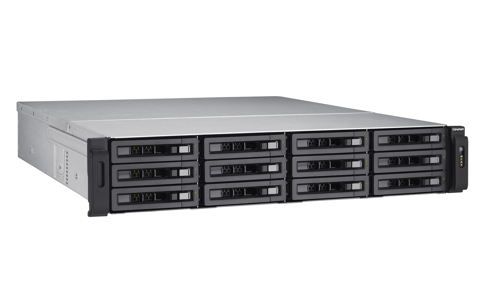QNAP TVS-EC1280U-SAS-RP-8GE-R2 Allgemeines Speichergerät – 4× Gigabit Ethernet, 12-Bucht, 8 GB RAM