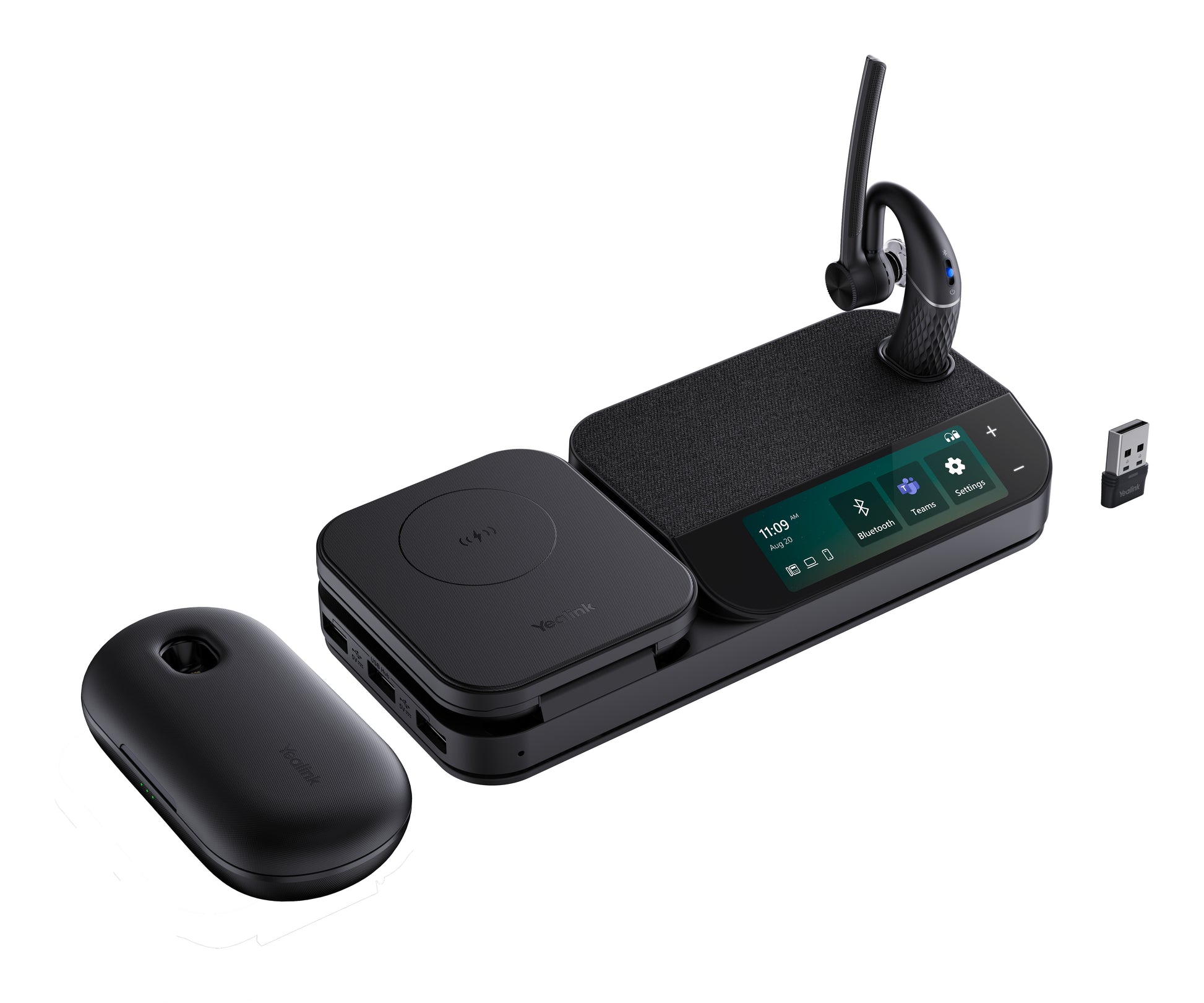 Yealink BH71 Workstation Pro Teams – Mono Headset, Ohrbügel – Bluetooth/USB-C – Schwarz – bis 10 h