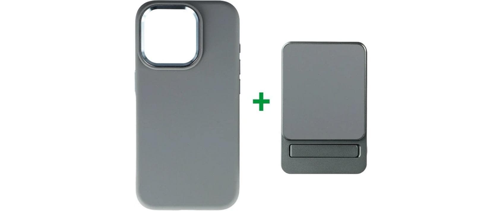 4smarts MagSafe Powerbank 5'000 mAh – 22,5 W PD, Wireless 15 W, 2× USB-C, Grau, für iPhone 15