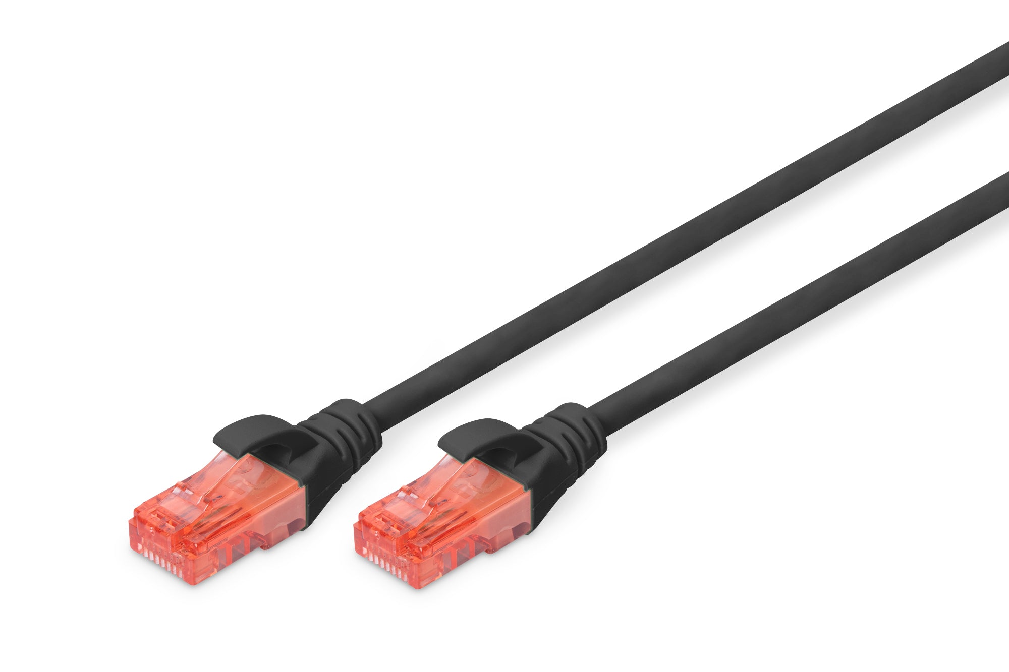 Digitus CAT6 Patchkabel – 5 m, Schwarz, U/UTP, PVC