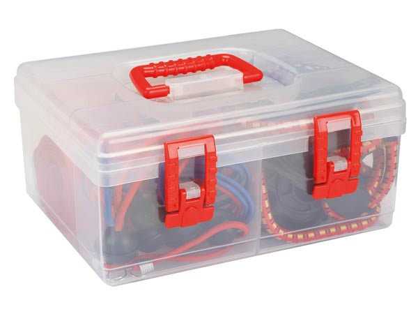 Perel Gummi-Spannseil – 1 m, 2 mm – für Auto – mehrfarbig – 18 Stk.