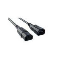 Bachmann Netzkabel, IEC C14 auf IEC C13, 1,5 m, Schwarz