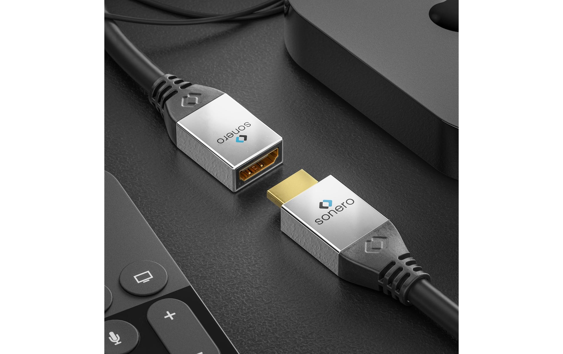 Sonero Micro-HDMI auf HDMI Kabel HDMI 2.0 4K 60 Hz – 0,25 m – HDR, ARC
