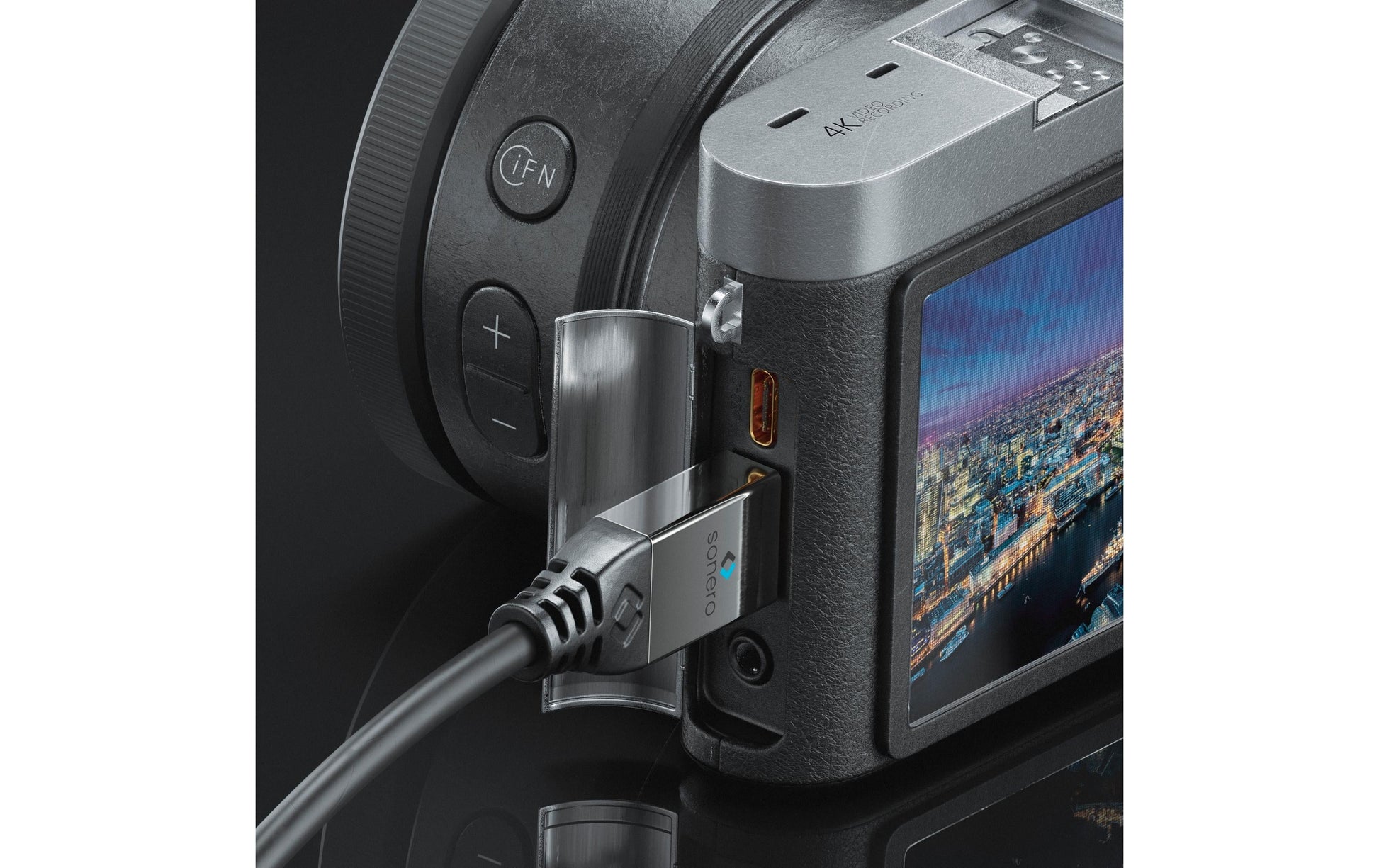 Sonero Mini HDMI auf HDMI Kabel HDMI 2.0 – 4K 60 Hz – 0,25 m – HDR, ARC