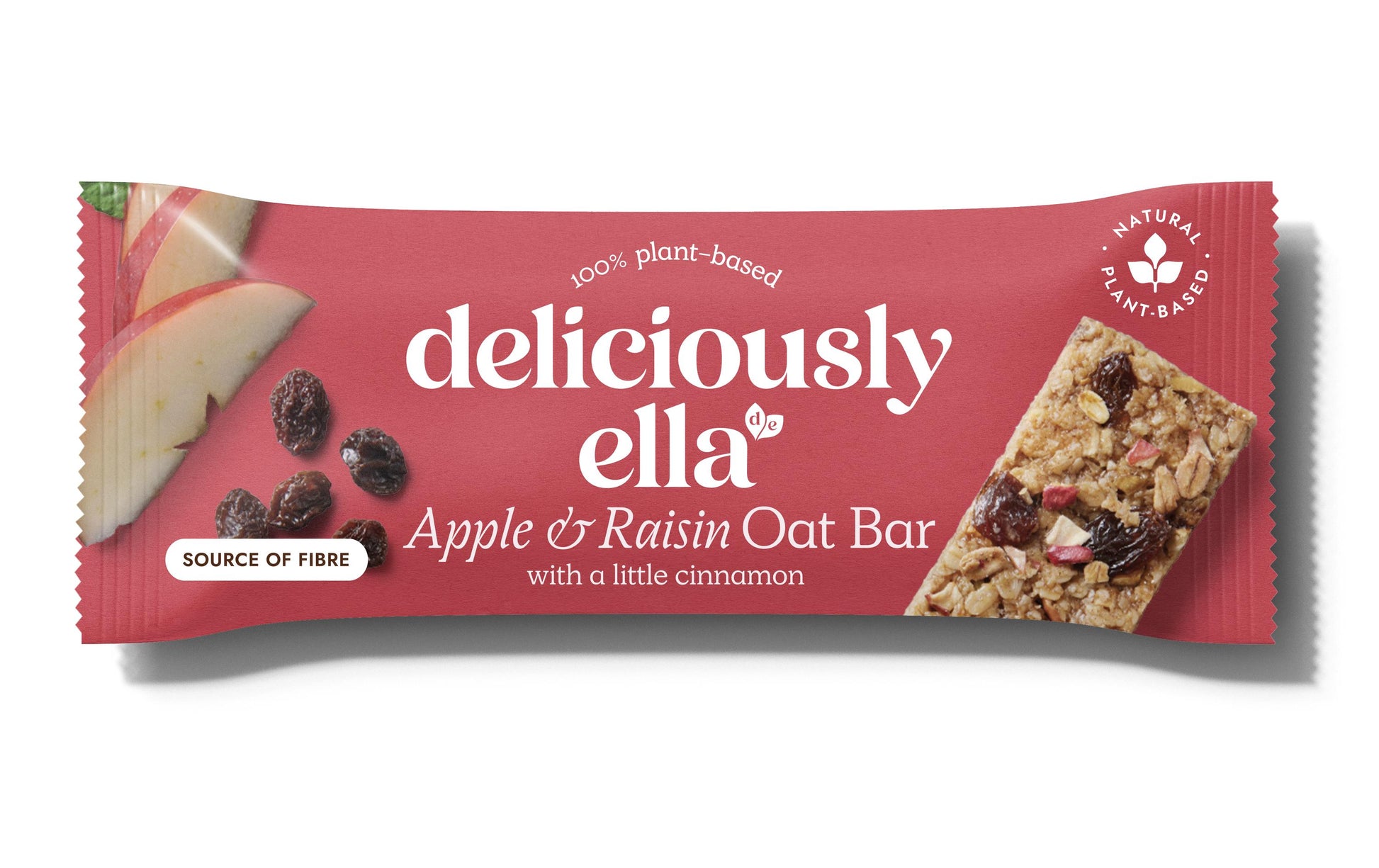 Deliciously ella Haferriegel – Apfel, Rosine & Zimt, glutenfrei, vegan – 3 × 50 g
