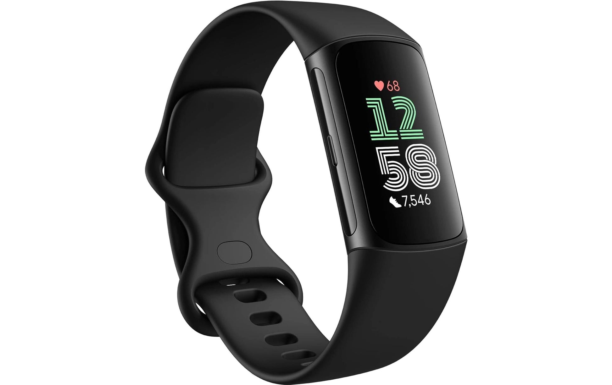 Fitbit Charge 6 – Smartwatch – 18,5 mm, GPS, AMOLED, 5 ATM, Schwarz, S/L, Sportarmband