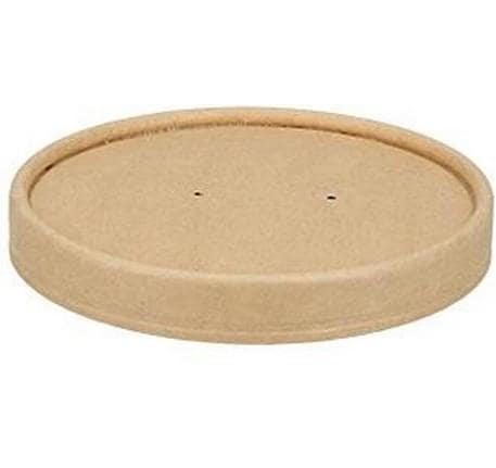Weita Deckel für Suppenbecher Verive 350 ml, Papier/Karton – Ø 9,6 cm, Braun – 25 Stk.