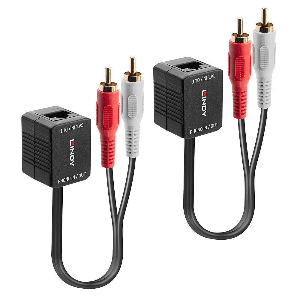 Lindy Stereo-Audio-Extender, Cat-5/6, bis 100 m