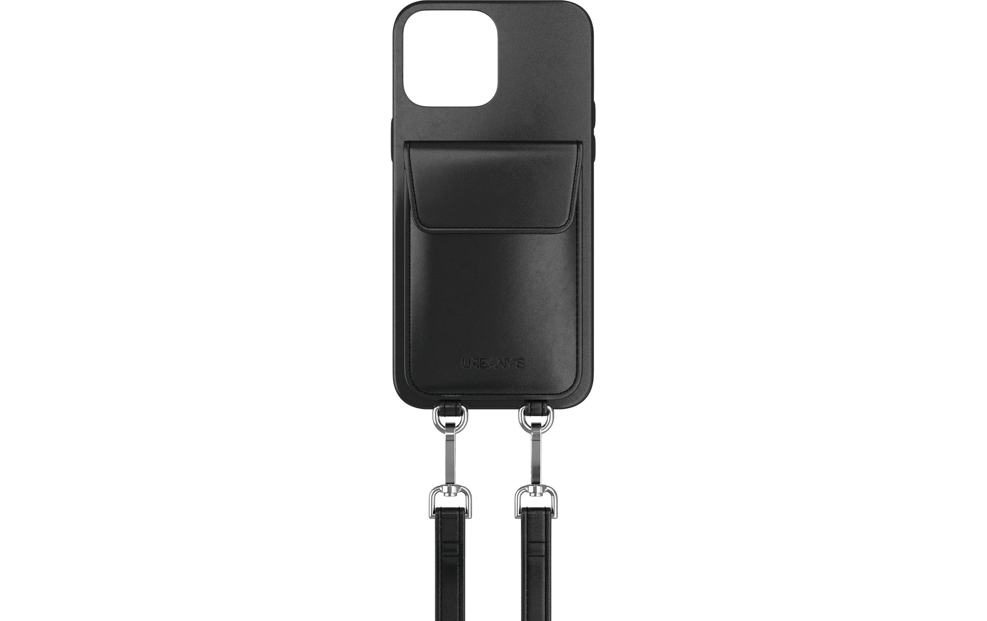 Urbany's Necklace-Hülle Night Owl – für Apple iPhone 15 Pro – Kunstleder – mit Kordel