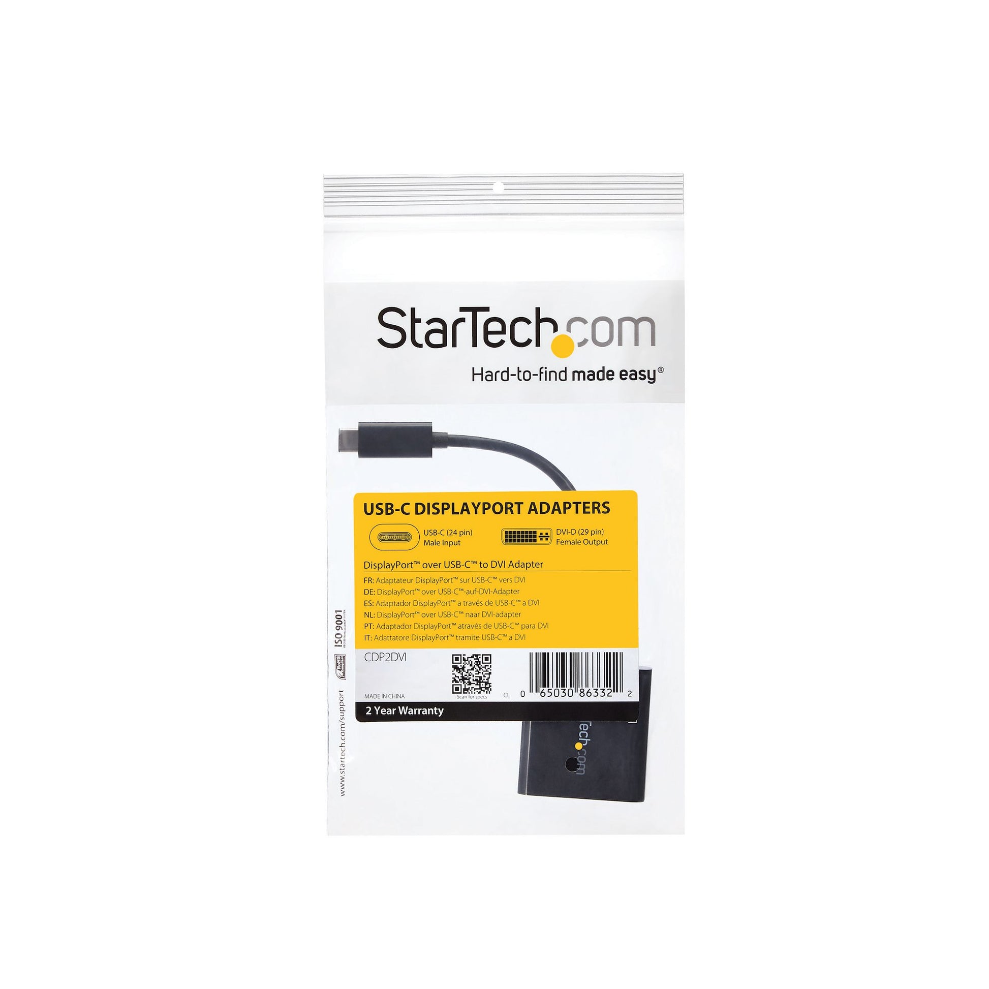 StarTech.com USB-C auf DVI Adapter USB 3.2 1920×1200 – 0,014 m