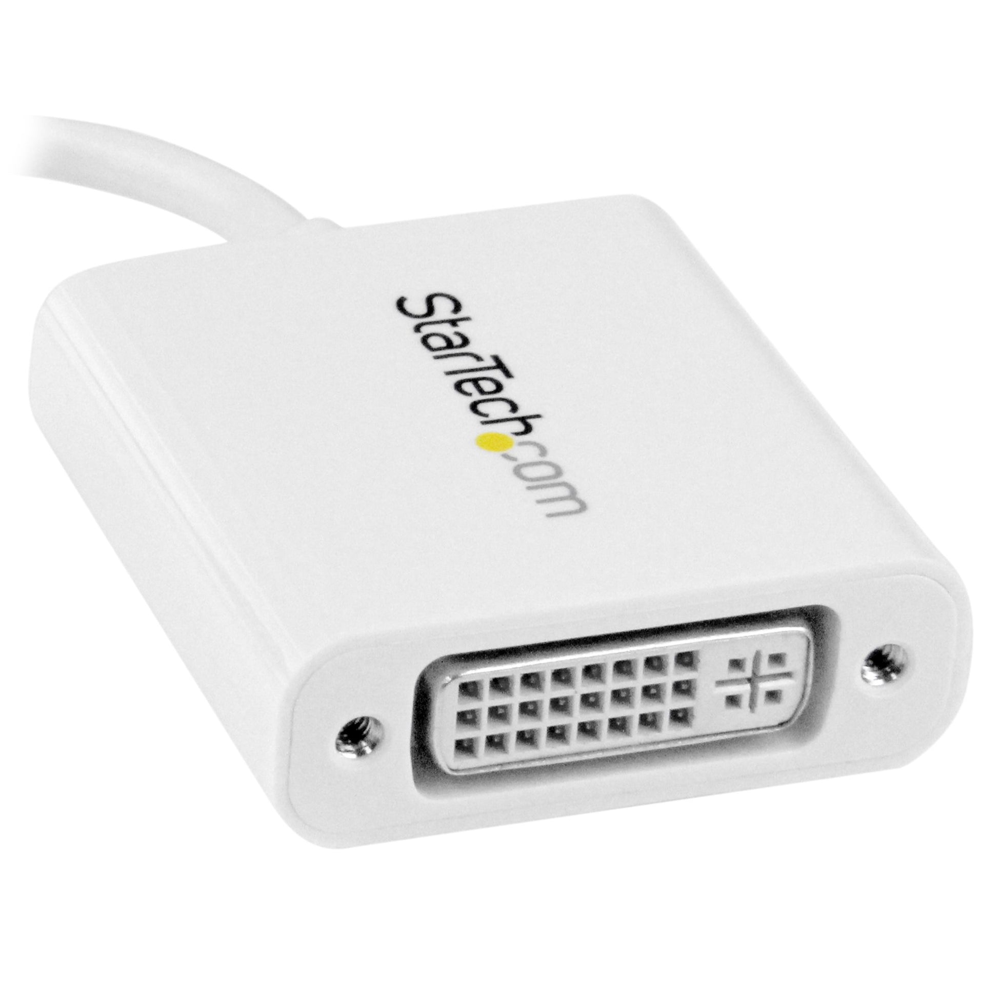 StarTech.com USB-C-zu-DVI-Adapter – 1920 × 1200, USB 3.2 Gen 2 (10 Gbit/s), 0,14 m, Weiss