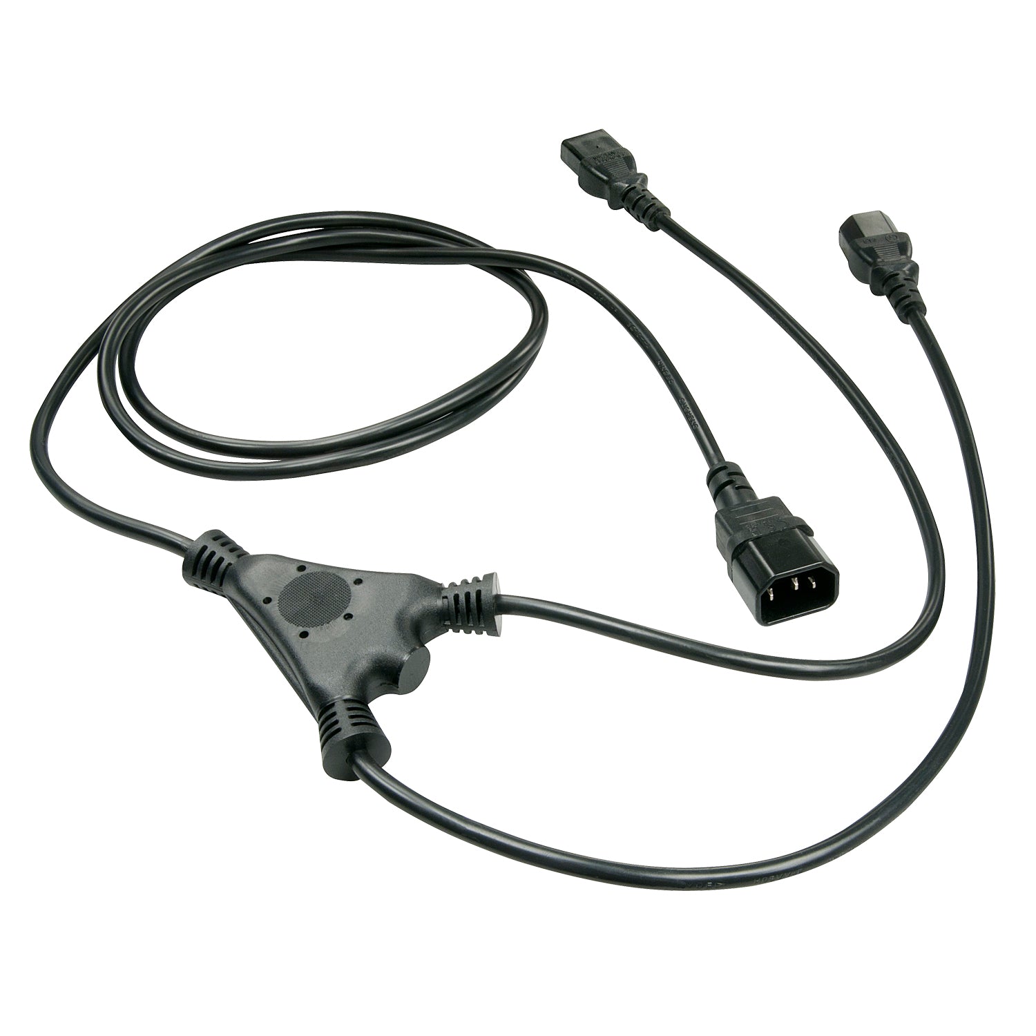 Lindy Netzkabel, IEC C14 auf 2× IEC C13, Y-Kabel, 2 m
