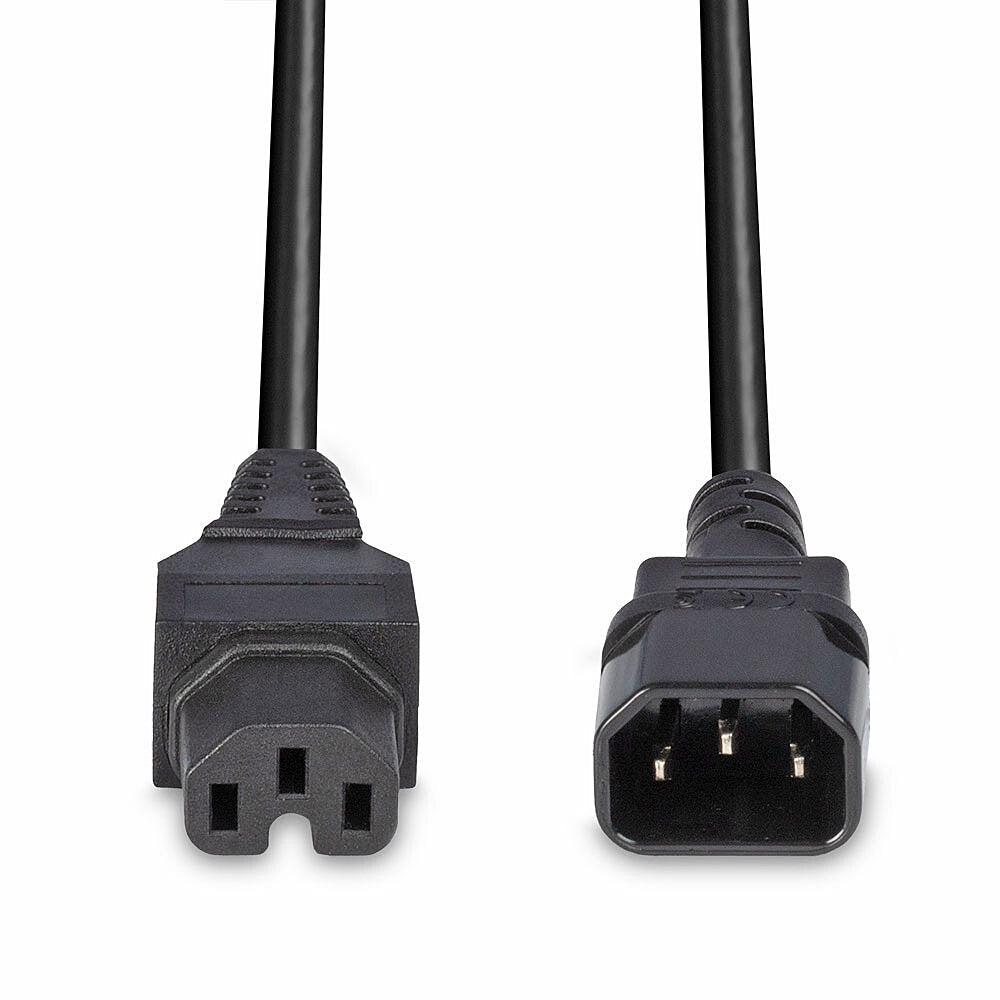 Lindy Stromkabel – 30314, IEC C14 → IEC C15, 2 m
