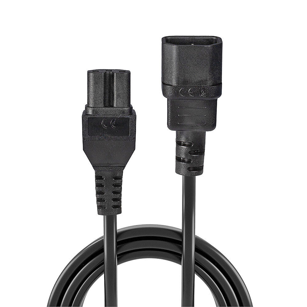 Lindy Stromkabel – 30314, IEC C14 → IEC C15, 2 m