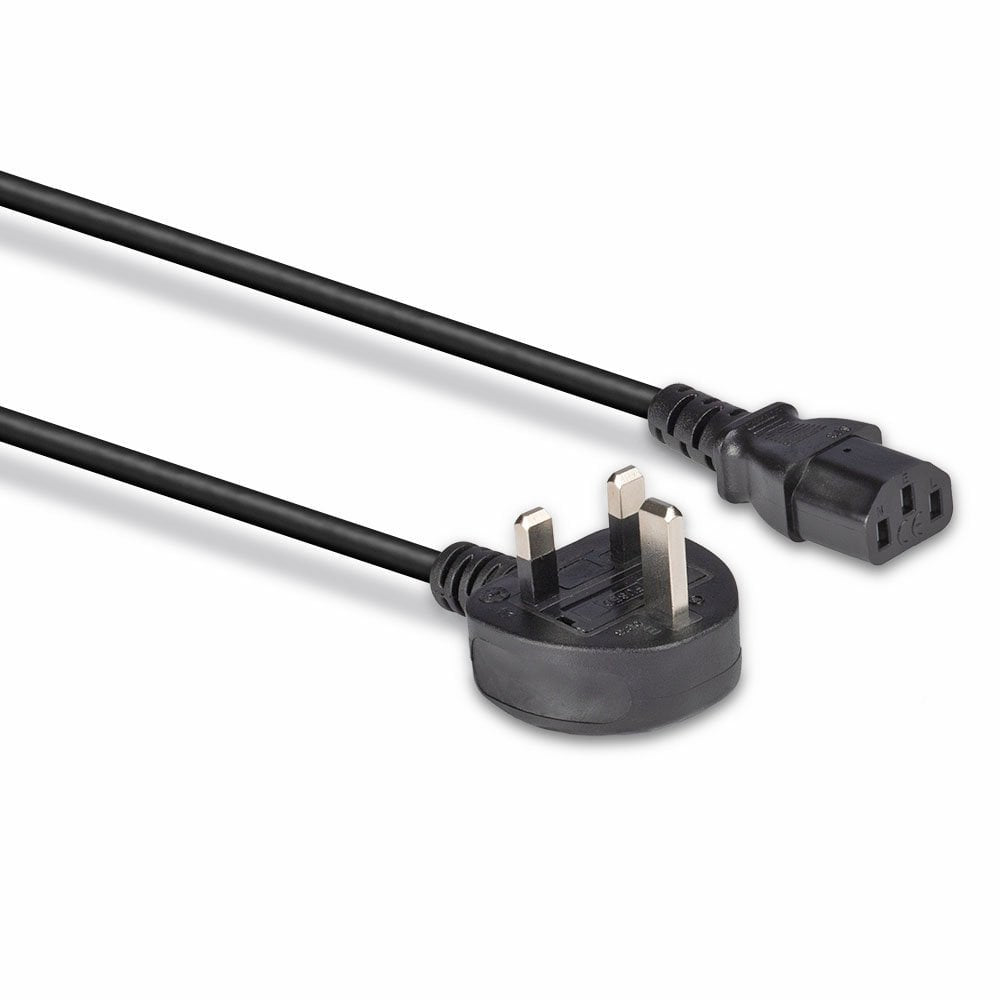 Lindy Netzkabel – UK (Typ G) – IEC C13, 1 m, 5 A, Schwarz