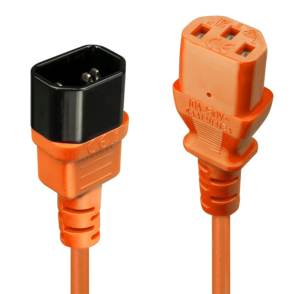 Lindy Netzkabel, 1 m, Orange