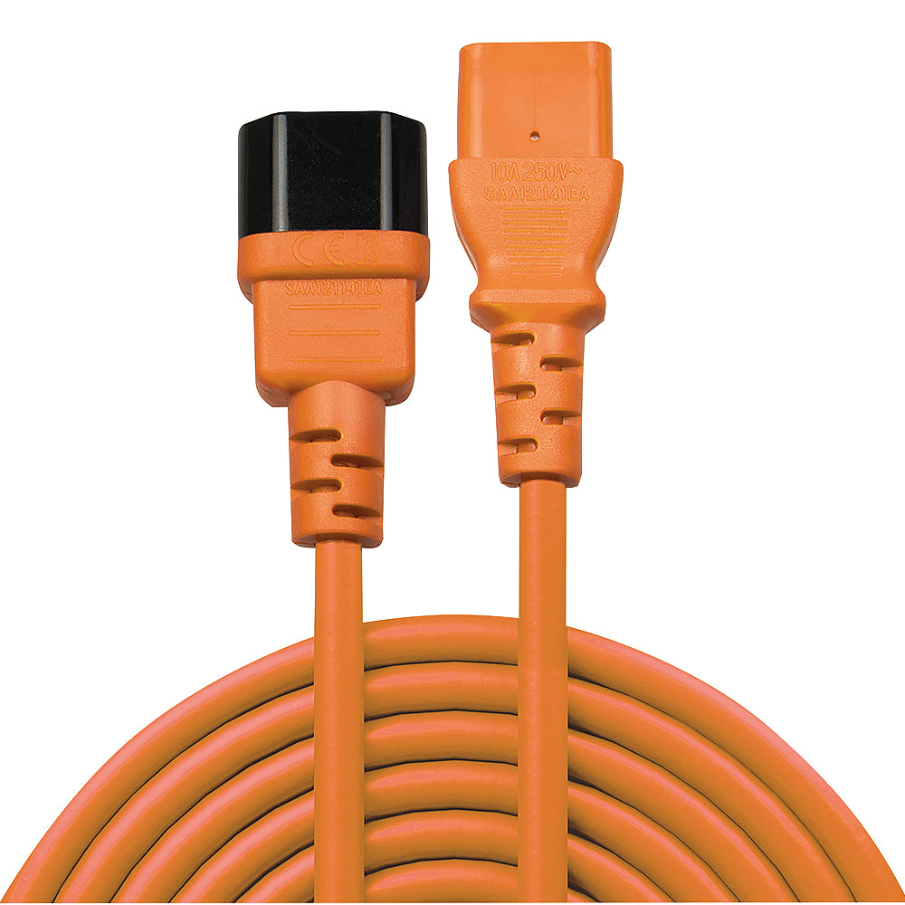Lindy Netzkabel, IEC, 2 m, Orange