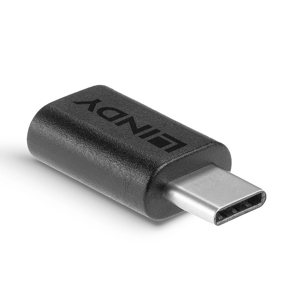 Lindy USB-C (Stecker) auf Micro-B (Buchse) Adapter, USB 2.0