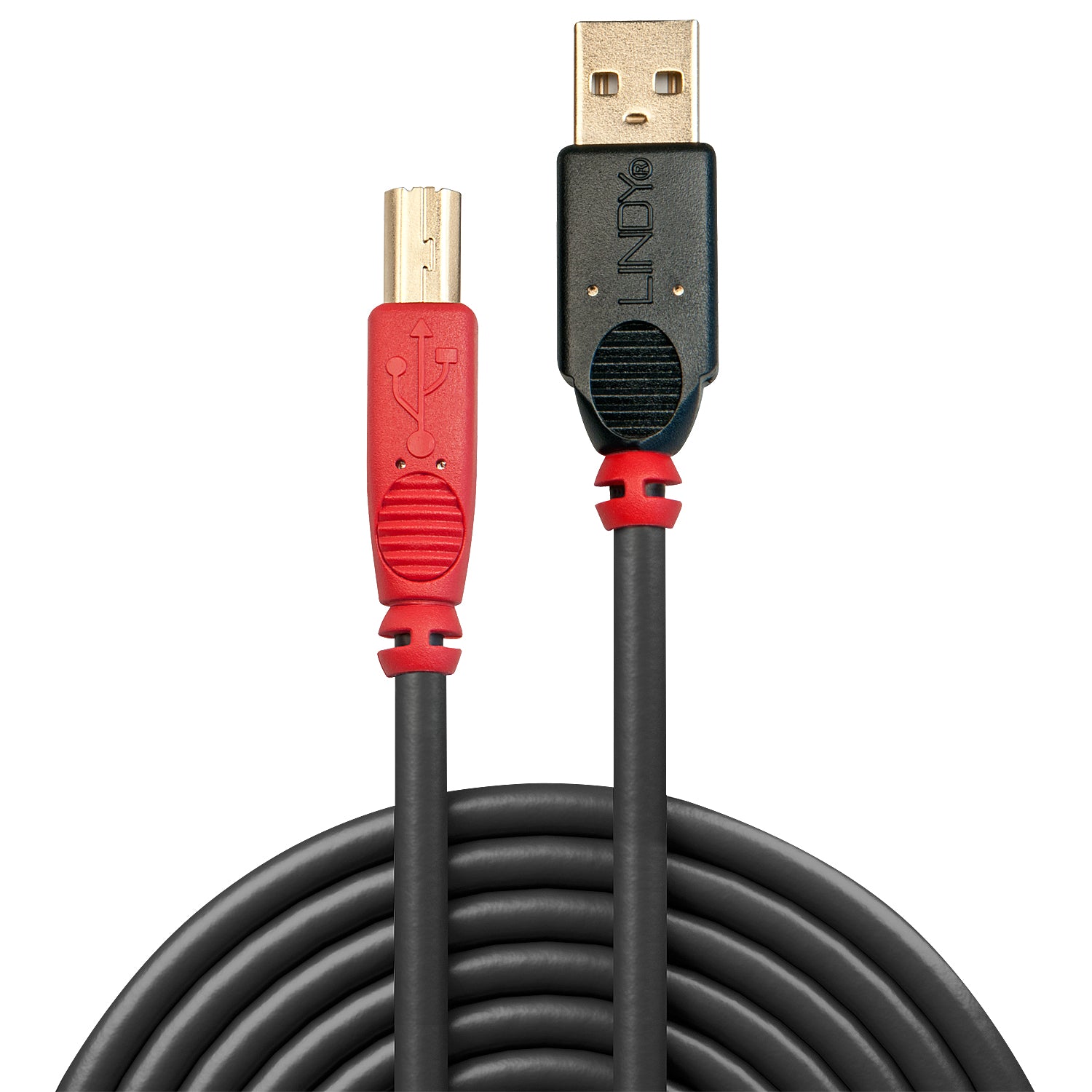 Lindy USB-Kabel, USB-A zu USB-B, 10 m, USB 2.0
