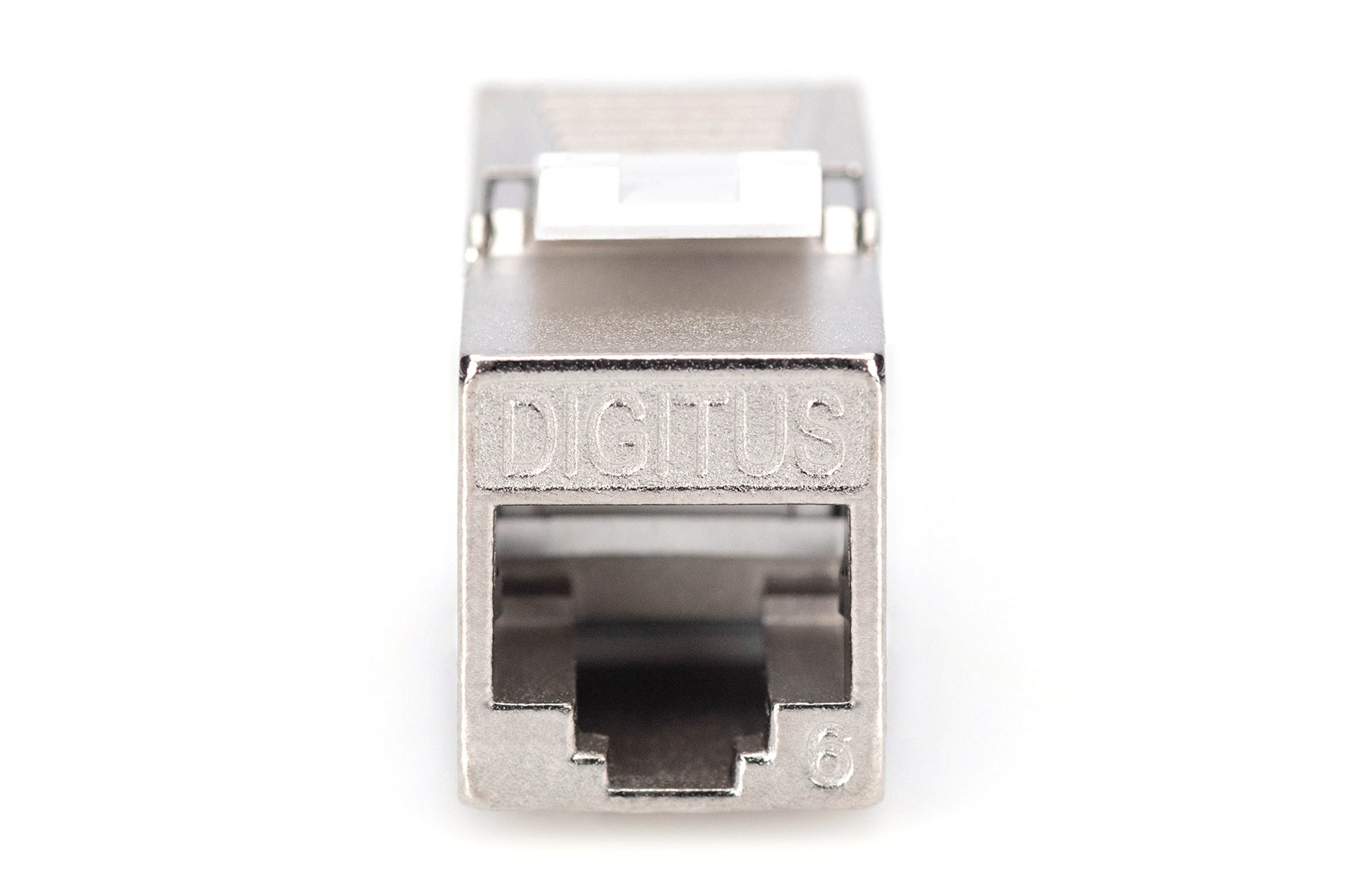 Digitus PROFESSIONAL Keystone-Modul – Cat6, geschirmt, flach, silber, RJ-45 (weiblich)