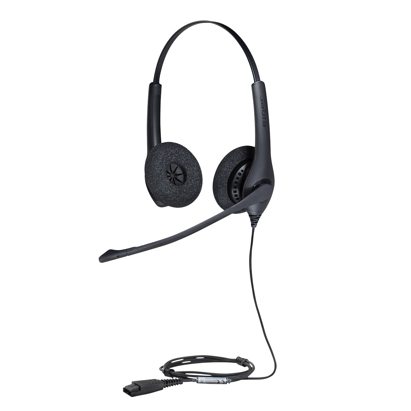 Jabra Biz 1500 Duo – Duo Headset – Kabelgebunden, Boom-Mikrofon – Schwarz – für Büro/Callcenter